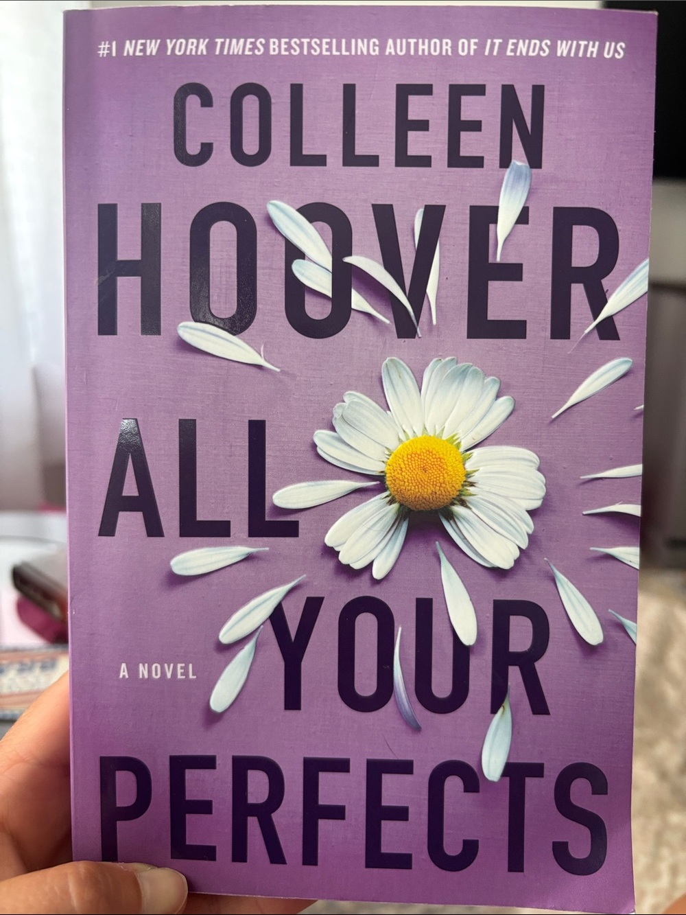 Colleen Hoover "All Your Perfects" - Purple Floral Paperback